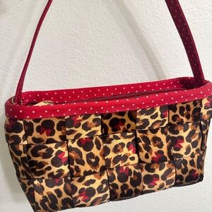 NEW Harveys Seatbelt Disney Minnie Mouse Leopard Boxy Shoulder Bag Purse
